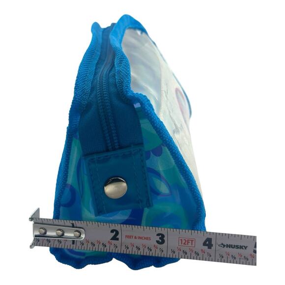 Lisa Frank Girl w/ Cat Kitten Make-Up Vinyl Clear Bag Pen Pencil Case Pouch - Picture 9 of 10